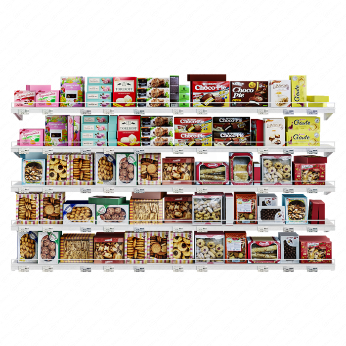 Витрина с кондитерской продукцией