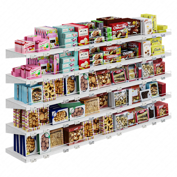 Витрина с кондитерской продукцией