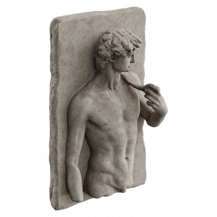 Рельефный рисунок Дэвида Уолла