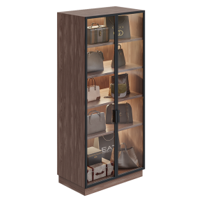 Walk-in closet with clothes