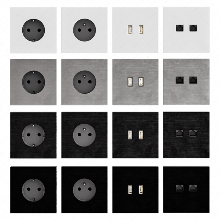 Розетки и выключатели от Basalte