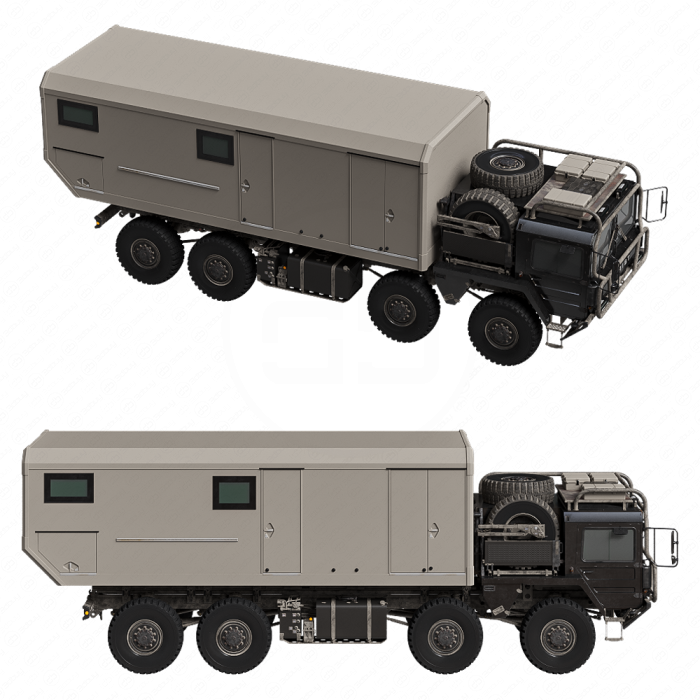 Грузовик MAN KAT 8x8 черный