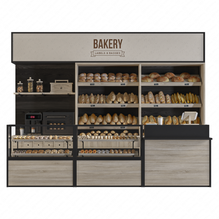 Стеллажи с хлебом