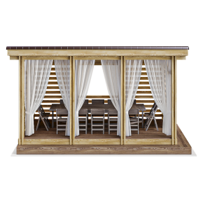 gazebo-terrace veranda
