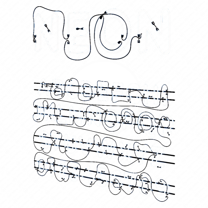 Неоновый алфавит #2