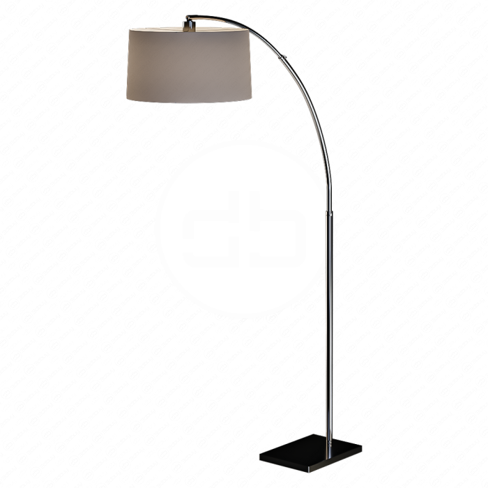 Торшер Dexter Arc with Grey Shade