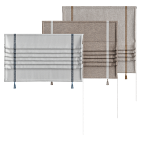 Штора римская с кисточками