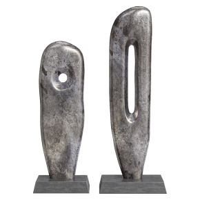 Dialma Brown's cast aluminum sculptures