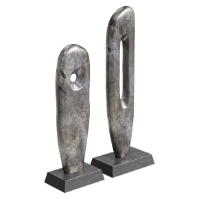 Dialma Brown's cast aluminum sculptures