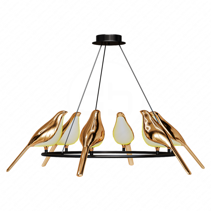 Люстра с птицами от NOMI 5 light