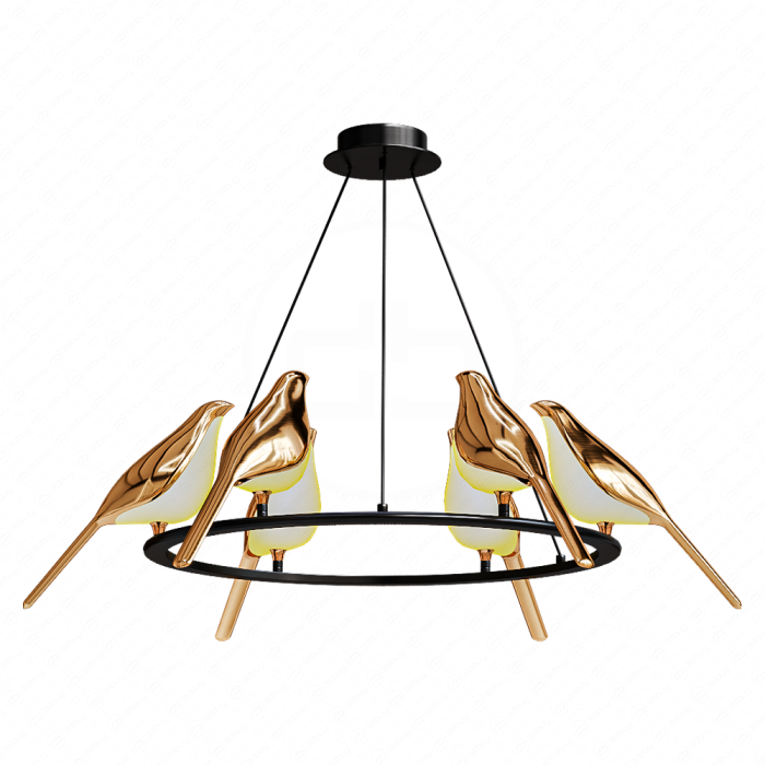 Люстра с птицами от NOMI 5 light