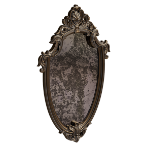 Vintage Antique Bronze Mirror