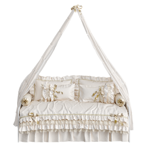White canopy bed