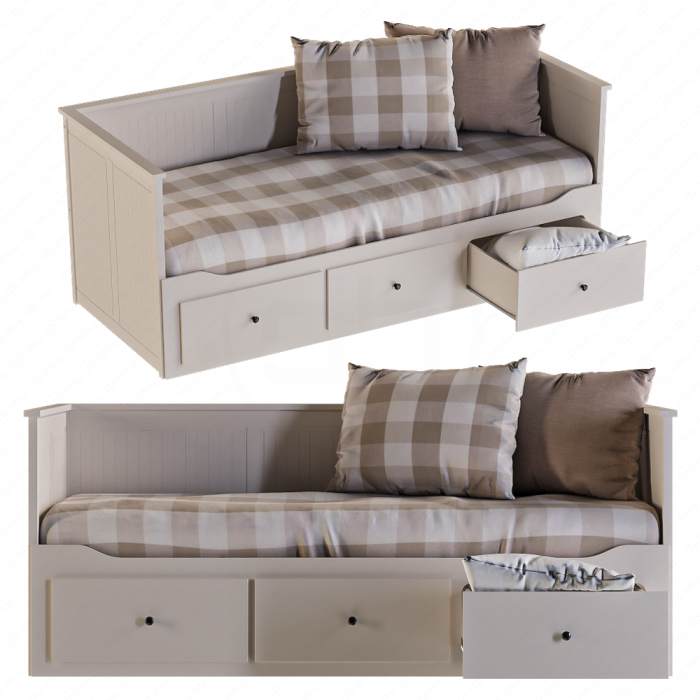 Диван-кровать HEMNES от IKEA в собранном виде