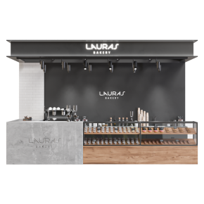 Витрина пекарни Lauras