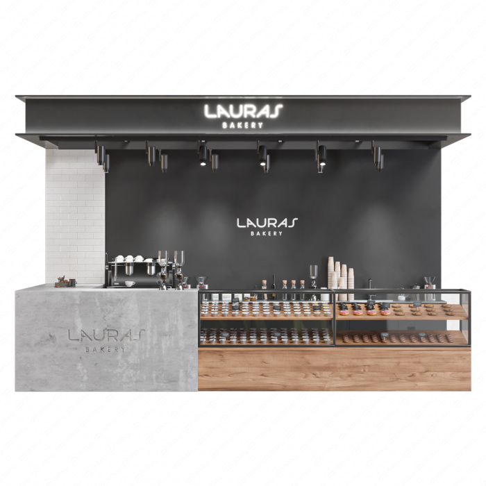 Витрина пекарни Lauras
