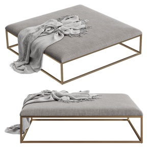 Тканевая оттоманка квадратная Nicholas Restoration Hardware