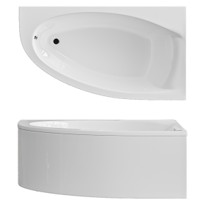 Acrylic bathtub STWORKI Nottvil
