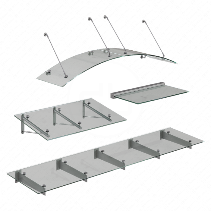 Козырек стеклянный Glasvordach