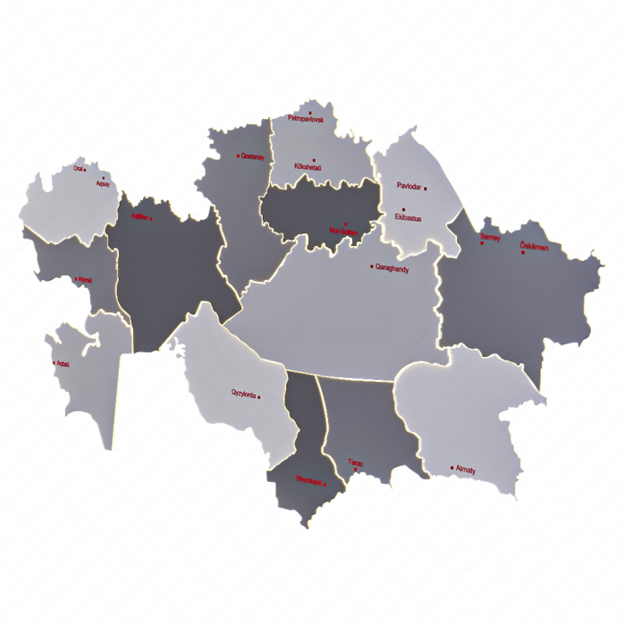 Карта Казахстана
