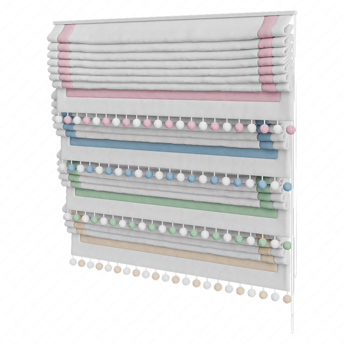 Римские шторы в детскую комнату 04