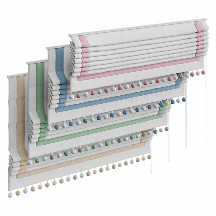 Римские шторы в детскую комнату 04