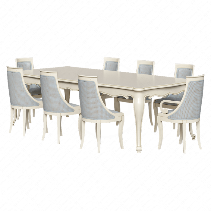 Стол со стульями от Angelo Cappellini