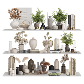 Decorative set with vases No. 46