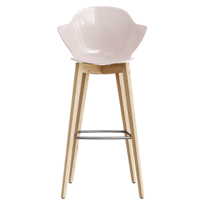 Light-colored Calligaris Saint Tropez bar stool