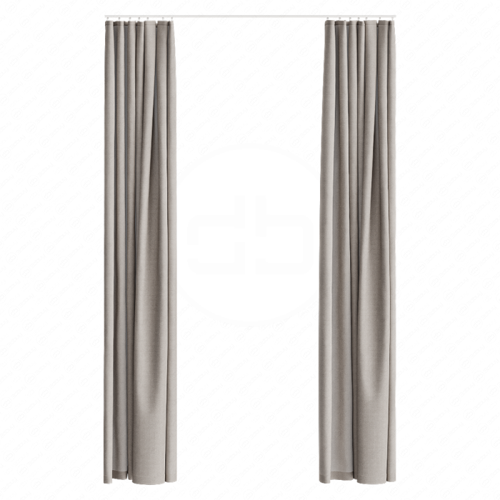 Штора для ванной двойная со скрытым потолочным карнизом Штора для ванной двойная со скрытым потолочным карнизом