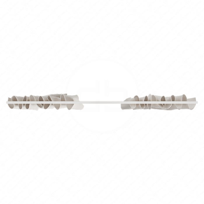 Штора для ванной двойная со скрытым потолочным карнизом Штора для ванной двойная со скрытым потолочным карнизом