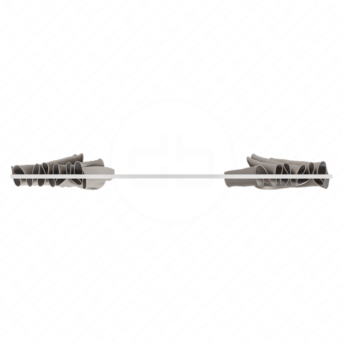 Штора для ванной двойная со скрытым потолочным карнизом Штора для ванной двойная со скрытым потолочным карнизом