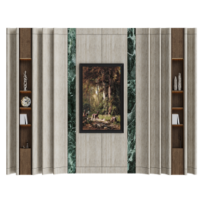 Декоративная стеновая панель Marble & Shelves