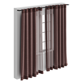 Шторы розовые полупрозрачные