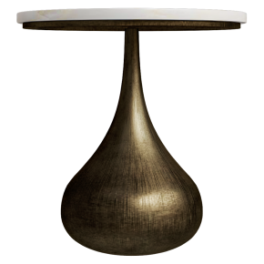 Mateo side table by Aged Brass