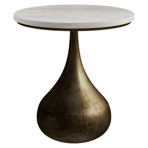 Mateo side table by Aged Brass
