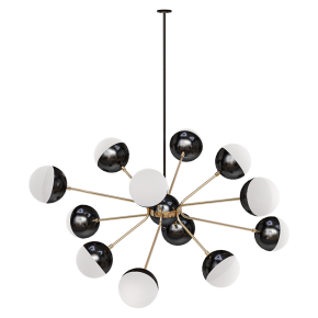 Chandelier Rewire Custom Orb in 1950