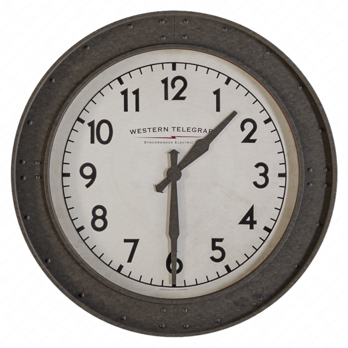 Деревянные часы от Restoration Hardware