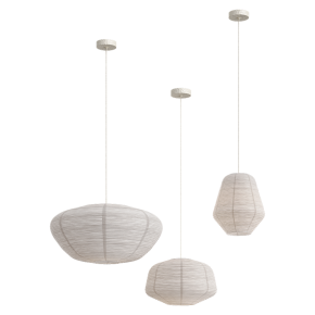Rice Paper Lampshade by The Forest & Co