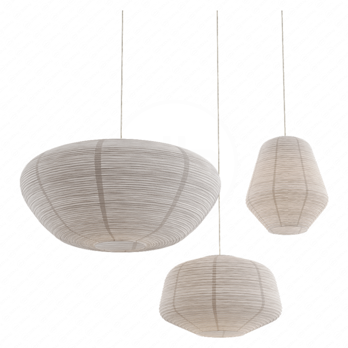 Rice Paper Lampshade by The Forest & Co