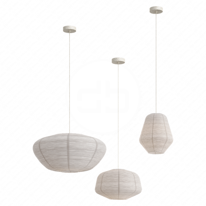 Rice Paper Lampshade by The Forest & Co