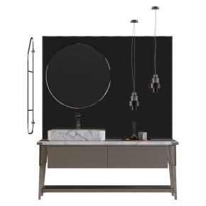 Комплект мебели с накладной раковиной Scavolini Diesel