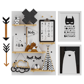 Decorative set for the children's room.