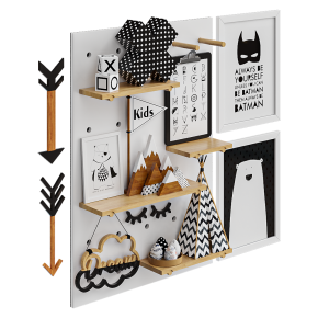 Decorative set for the children's room.