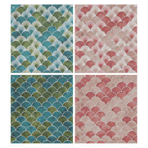 Tile Radial Fish Scale