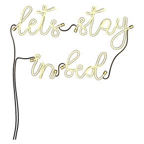 Неоновый текст Lets Stay In Bed