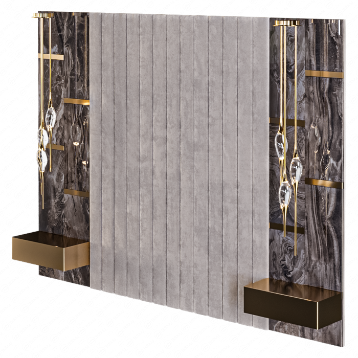 Изголовье из велюра и керамогранита Marble от Rex Изголовье из велюра и керамогранита Marble от Rex