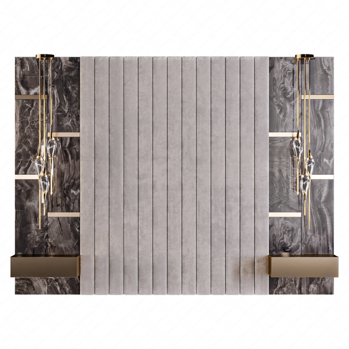 Изголовье из велюра и керамогранита Marble от Rex Изголовье из велюра и керамогранита Marble от Rex