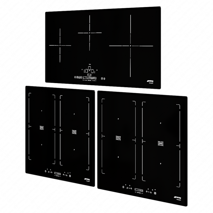 Черные варочные панели SMEG