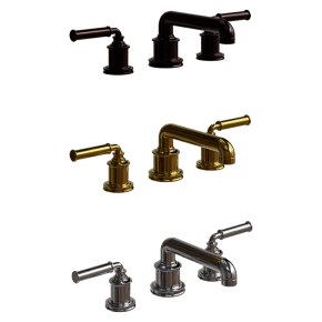 Widespread lavatory faucet